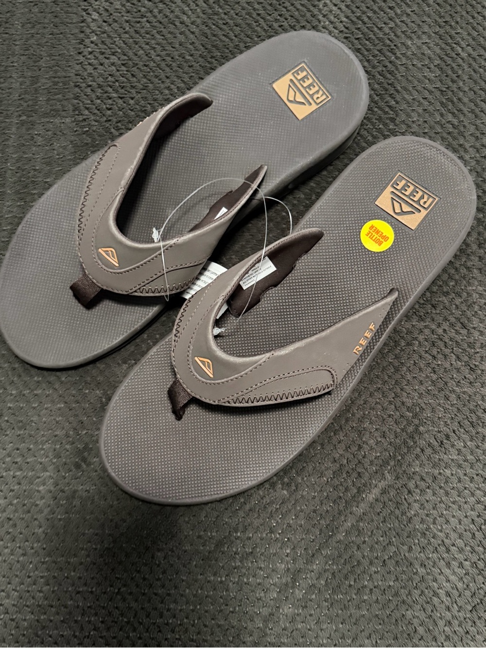 Reef Men’s Brown Comfort Flip Flops with Bottle opener